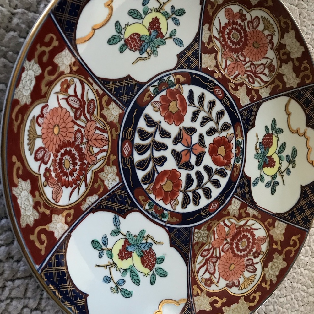 Antique Arita Handcrafted Japanese Plate - Picture 2 of 5